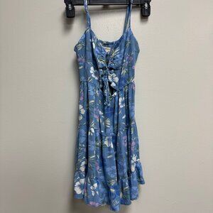 Aeropostale brand extra small women’s dress powder blue with flower print